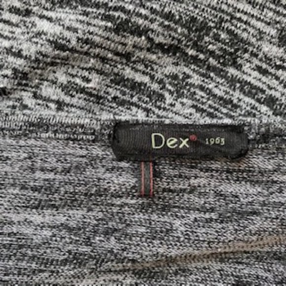 Grey and Black Long Sleeve Side Stripe Dress by Dex 1963 - Picture 6 of 6